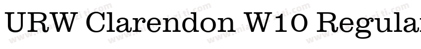 URW Clarendon W10 Regular字体转换